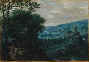 Gillis van Coninxloo Landscape with Venus and Adonis oil painting